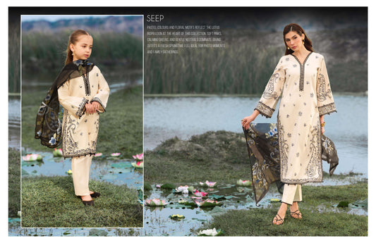 Lotus Era Seep – Premium Neutral Suit by Simrans