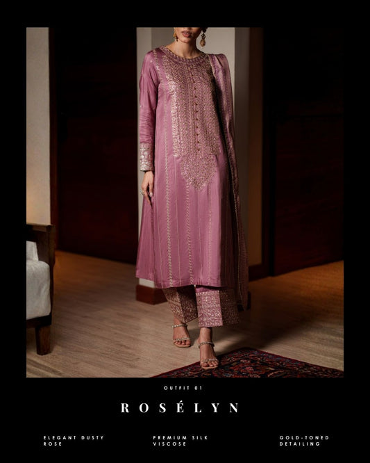 Luxury Silk Viscose Embroidered Suit – Premium Festive Collection |by Casuallite MTI03