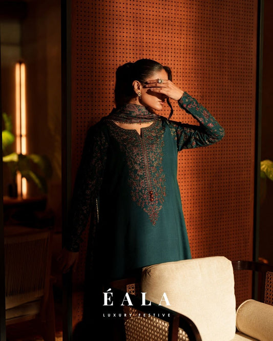 Luxury Silk Viscose Embroidered Suit – Premium Festive Collection |by Casuallite MTI07