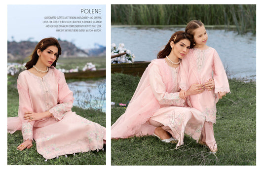 Lotus Era Polene – Blush Festive Suit by  Simrans