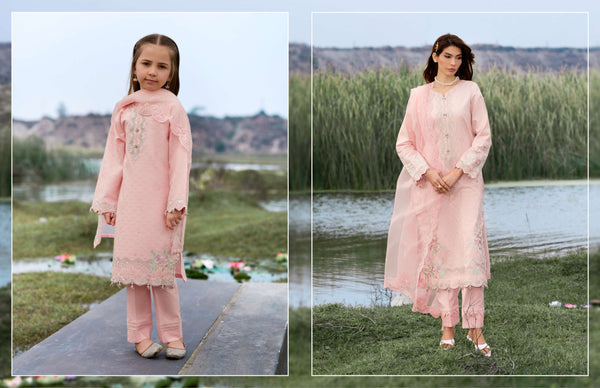 Lotus Era Polene – Blush Festive Suit by  Simrans