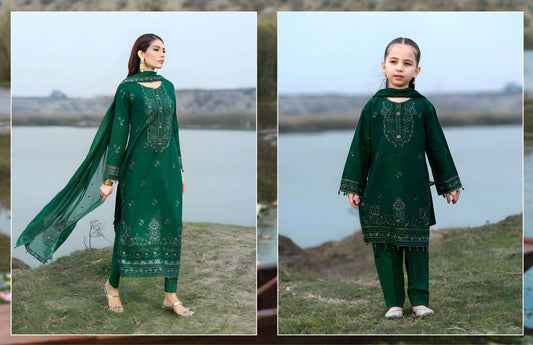 Lotus Era Daisy – Elegant Green Suit by  Simrans
