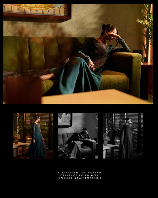 Luxury Silk Viscose Embroidered Suit – Premium Festive Collection |by Casuallite MTI07