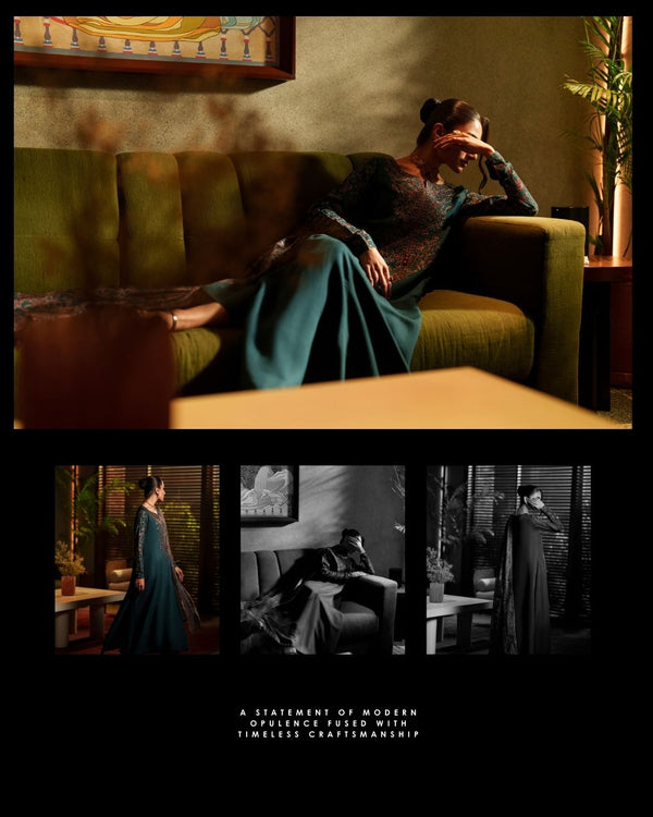 Luxury Silk Viscose Embroidered Suit – Premium Festive Collection |by Casuallite MTI07